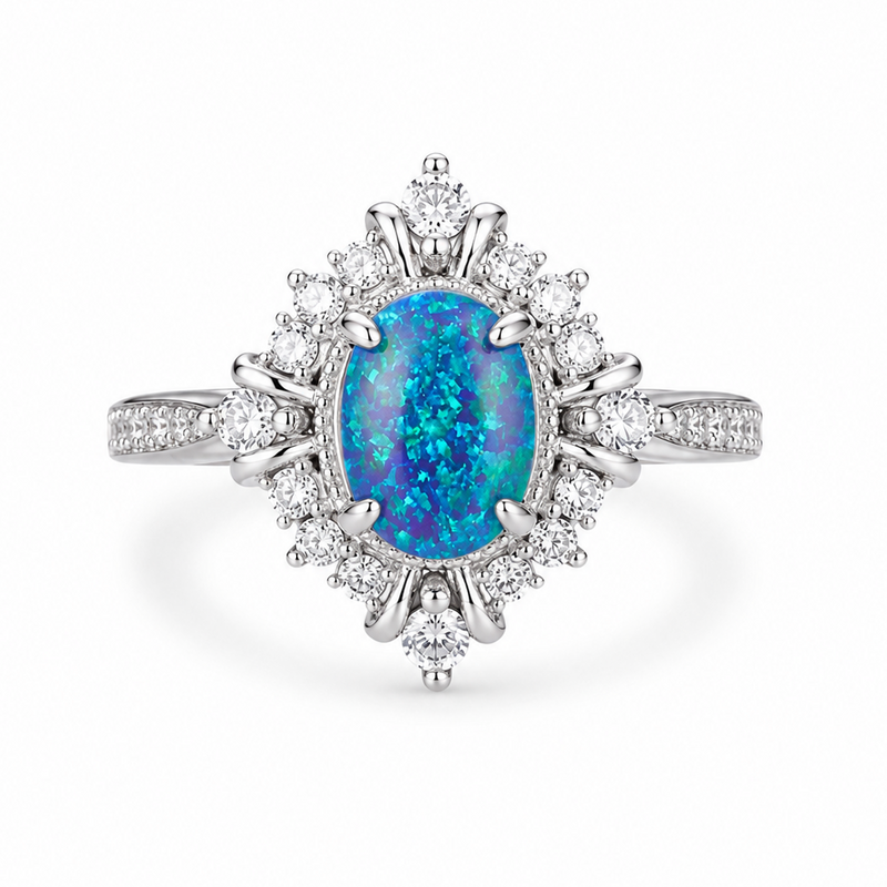 Teal Opal ring
