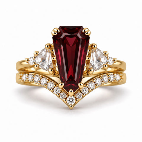 Arena Ruby Ring Set