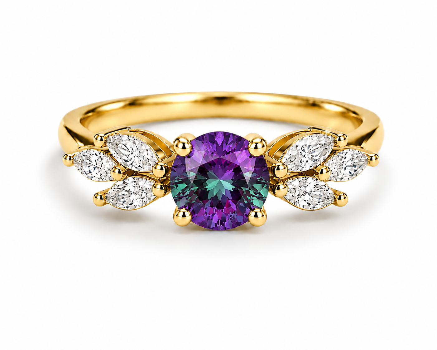Ada Emerald Ring Gold
