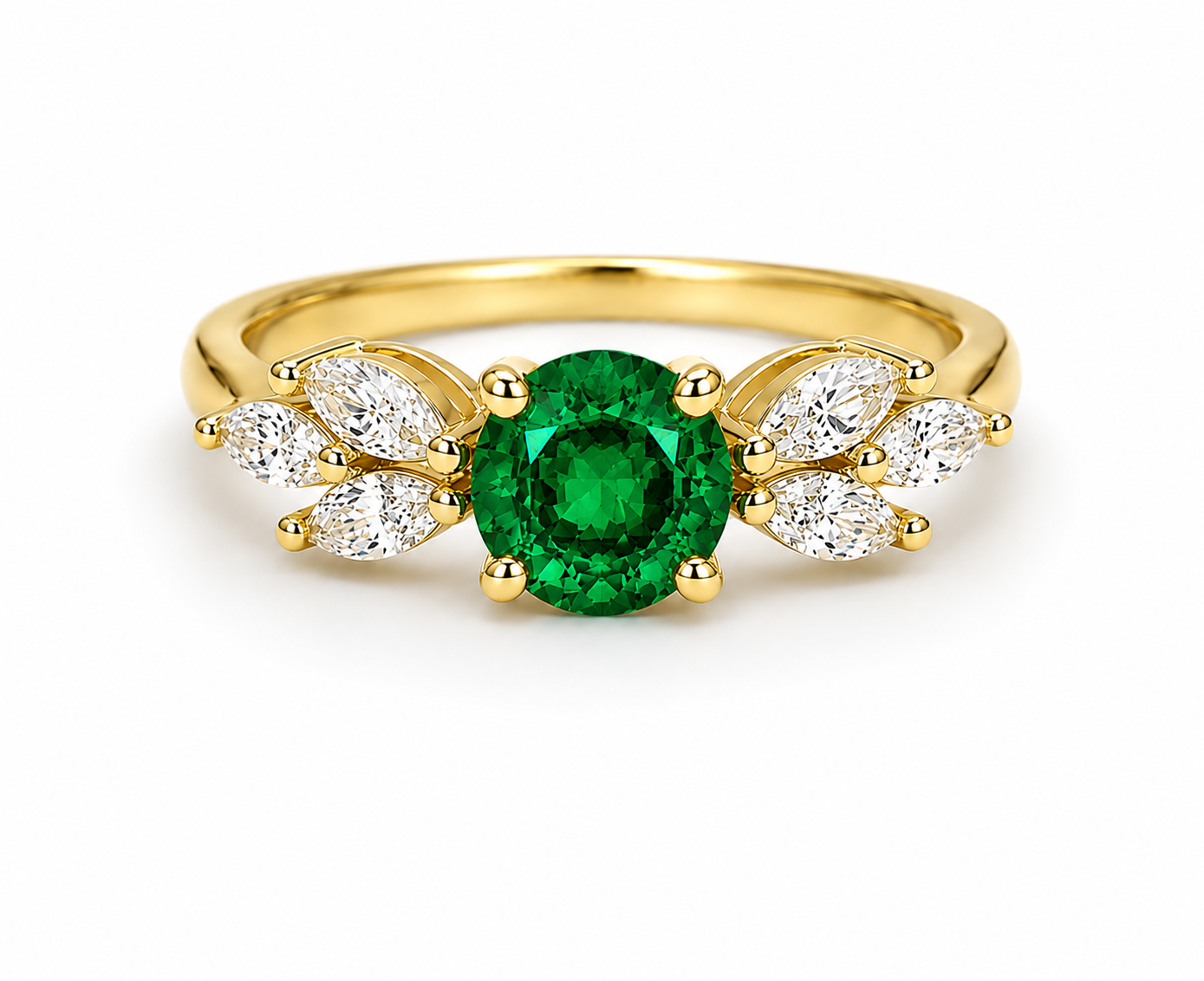 Ada Emerald Ring Gold
