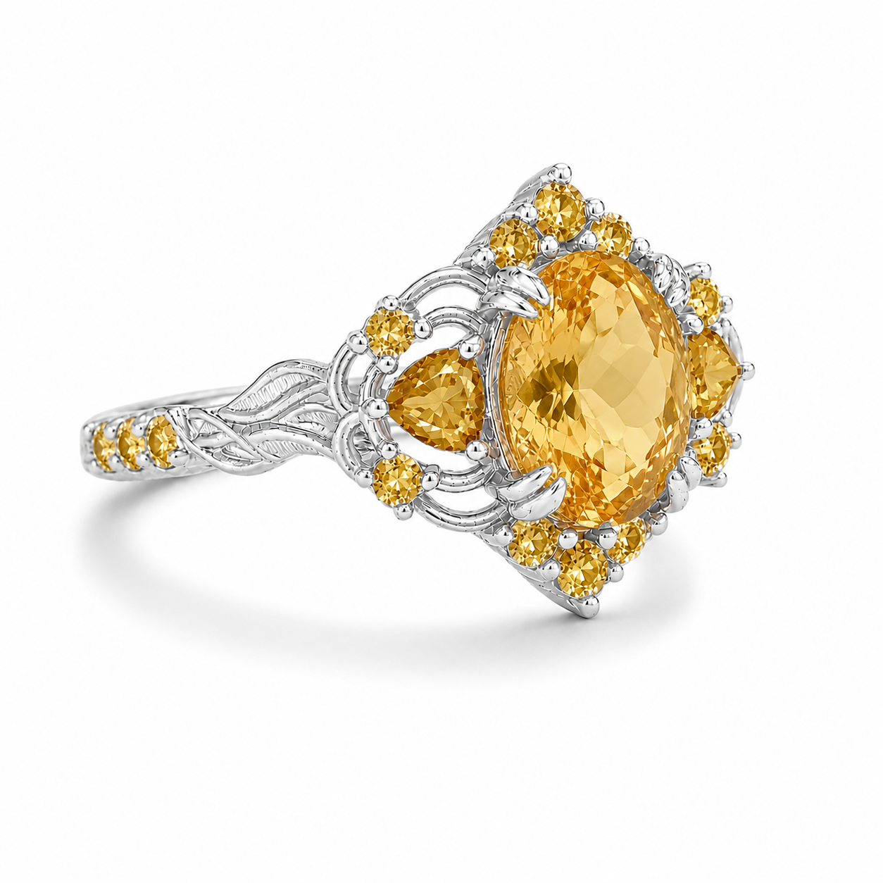 Lilly Citrine Ring