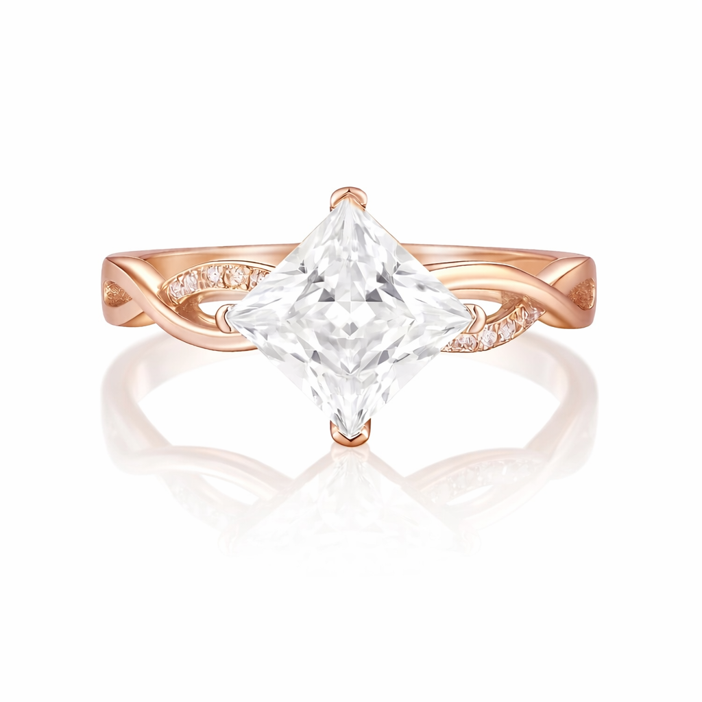 Yia Crystal Ring Rose Gold