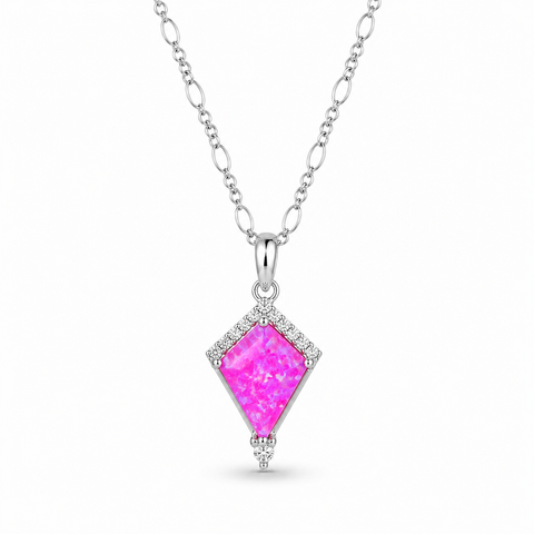 Dania Orchard Pink Opal Necklace