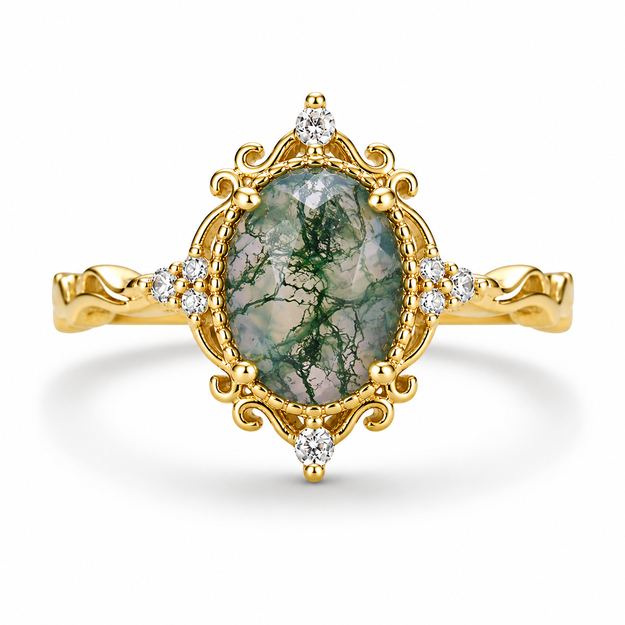 Keri Moss Agate Ring