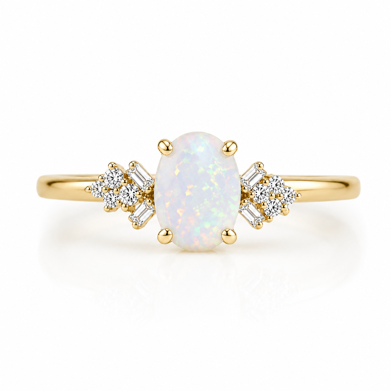 Kiv Opal Ring Rose Gold