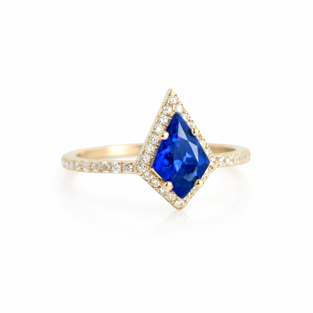 Emi Sapphire Kite Ring