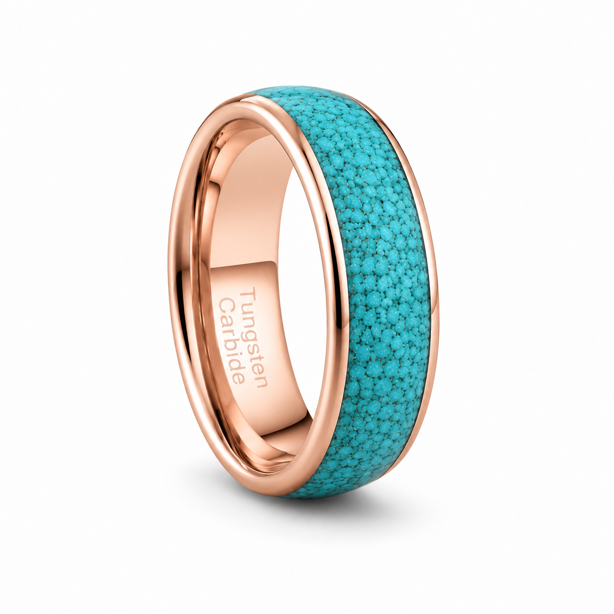 Sam Turquoise Mens Wedding Band