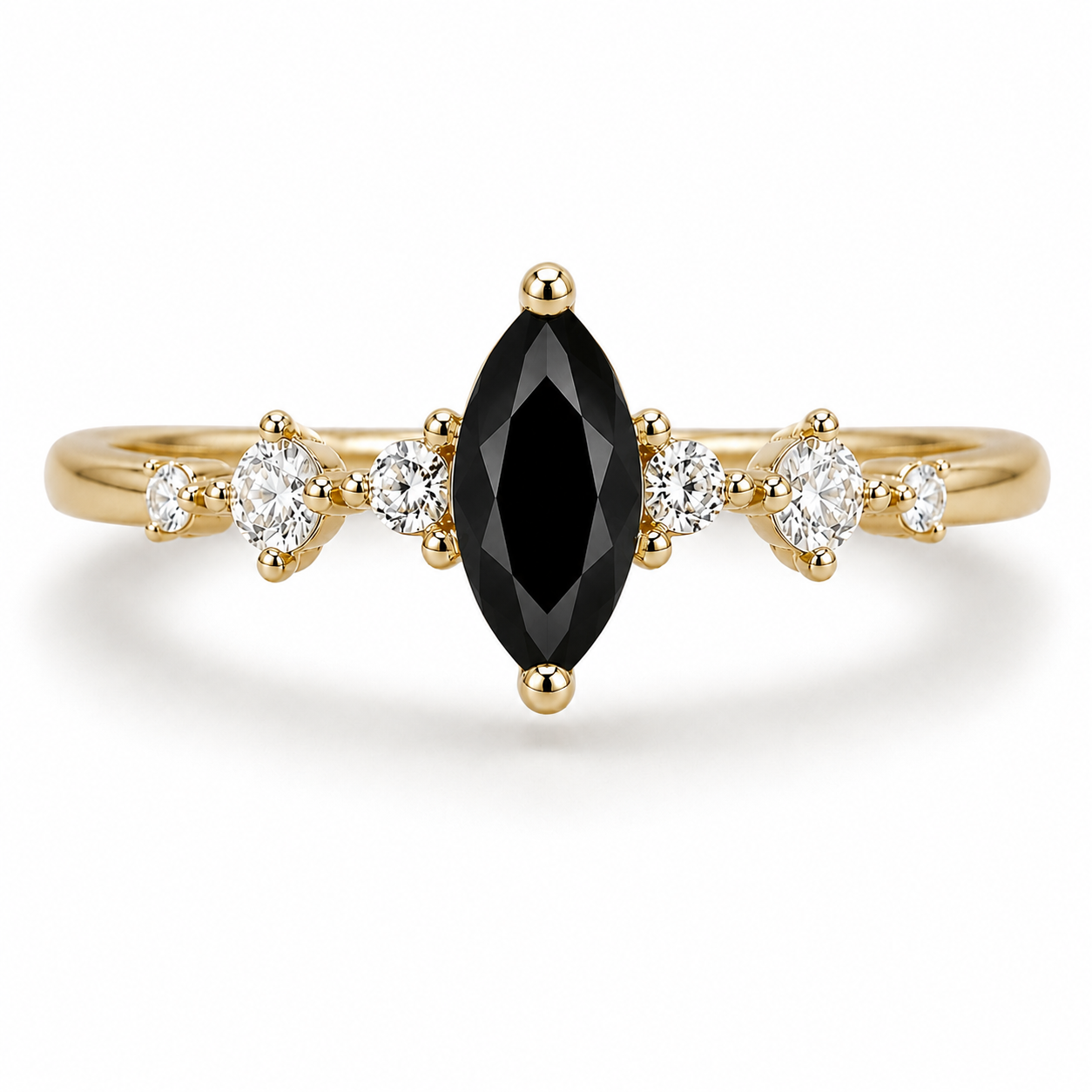 Ava Amethyst Ring Gold