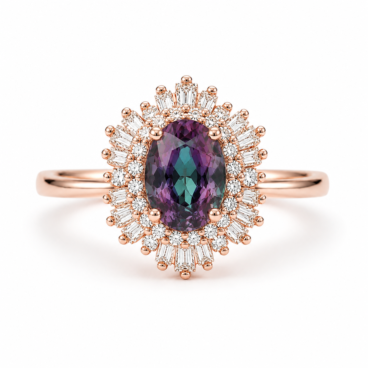 Ara Alexandrite Ring Rose Gold