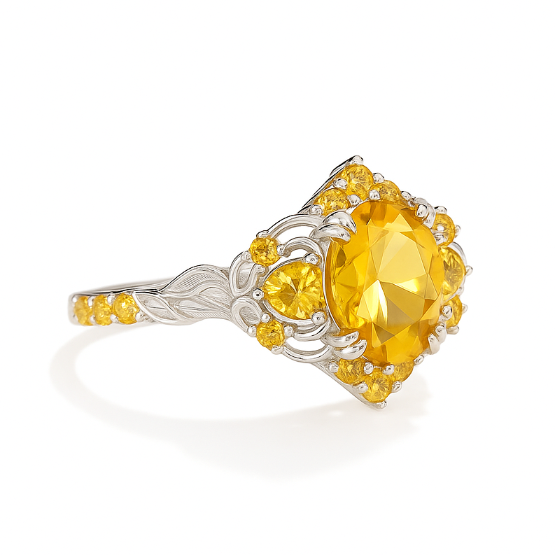 Lilly Citrine Ring