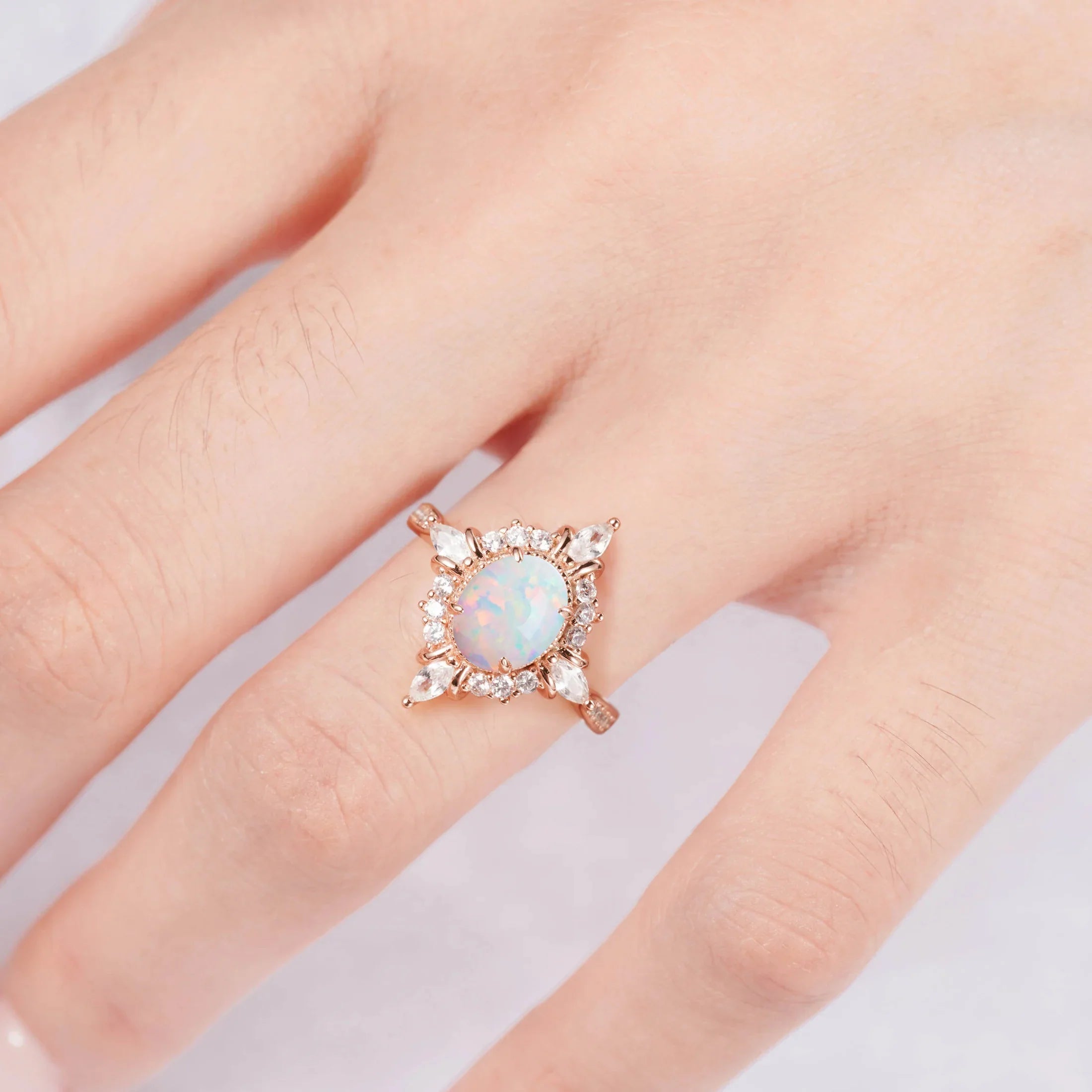 Mia Alexandrite Ring Rose Gold
