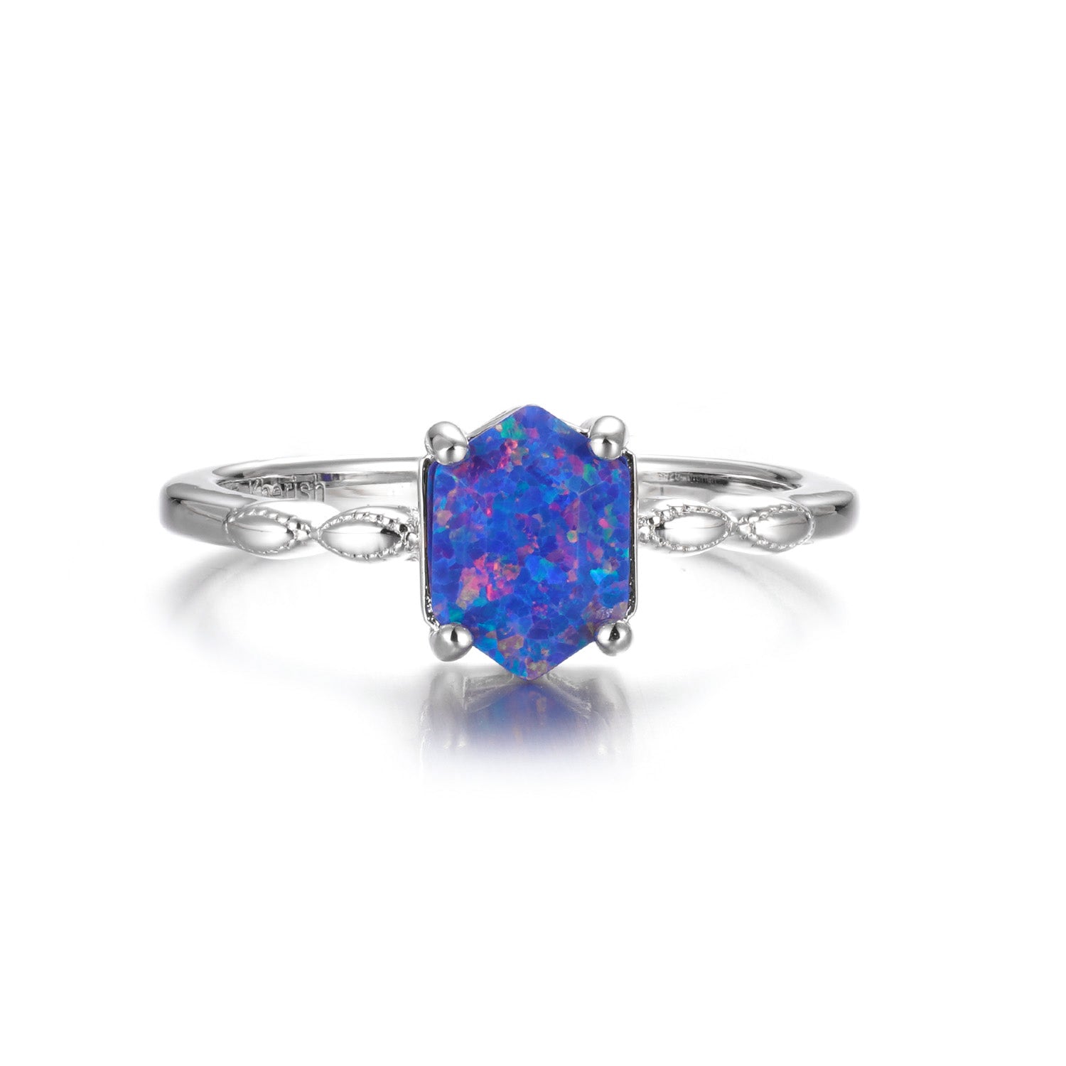Iza Blue Sandstone Ring