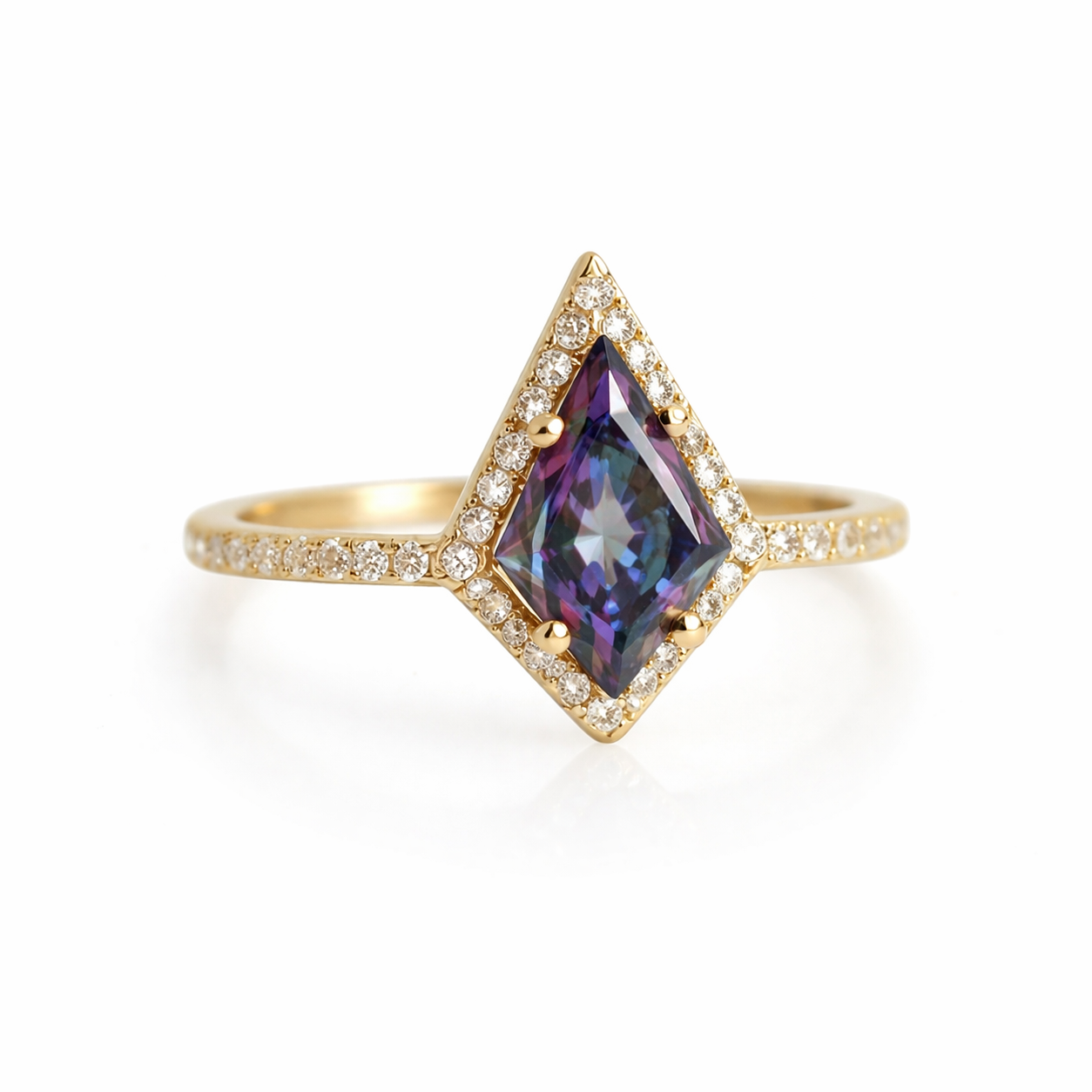 Emi Alexandrite Kite Ring Gold