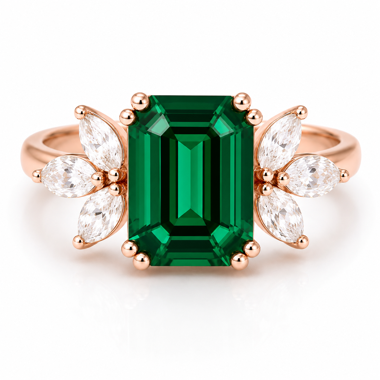 Ivy Opal Ring Rose Gold