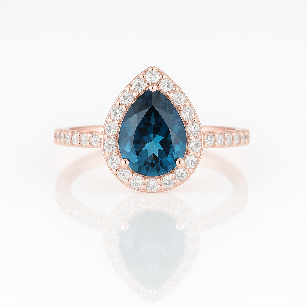 Nia London Blue Topaz Ring