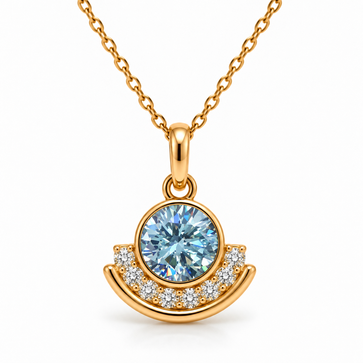 Romana Grey Moissanite Necklace