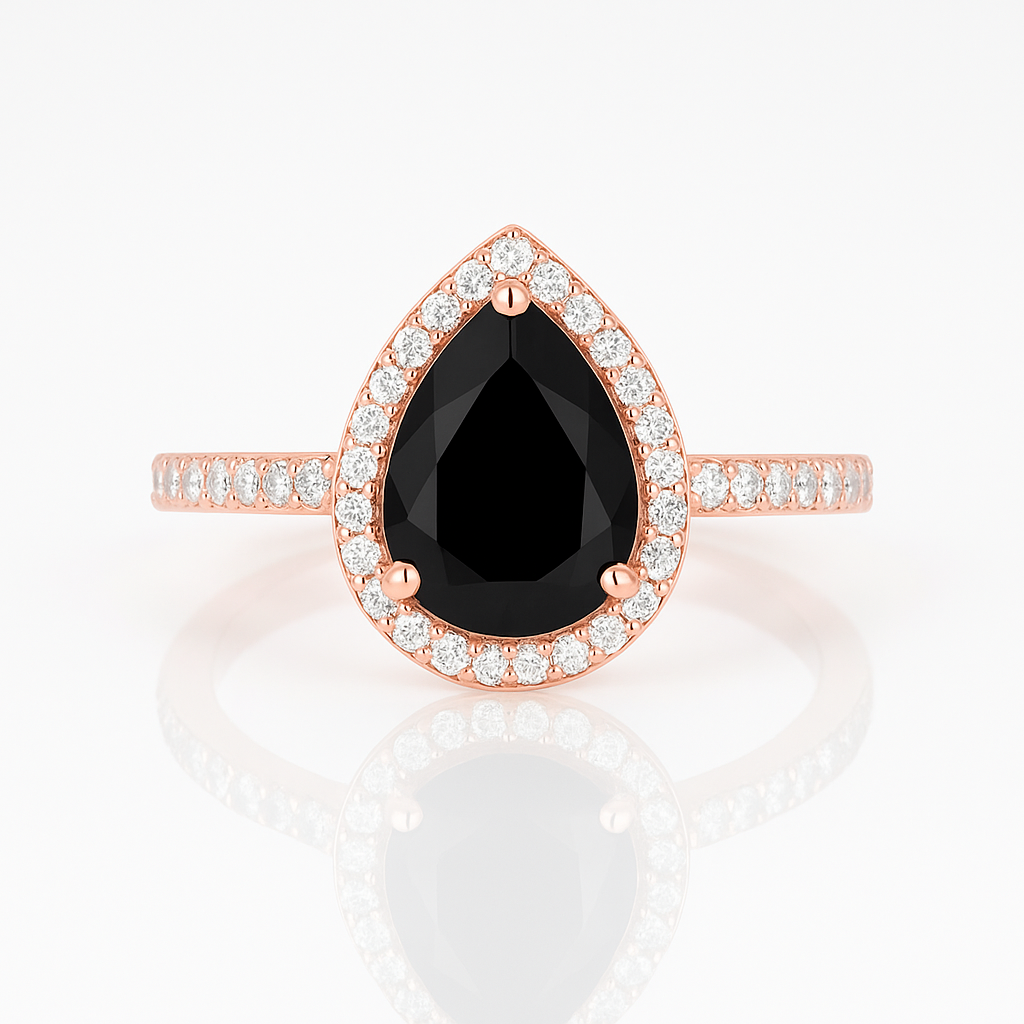 Nia Black Onyx Ring