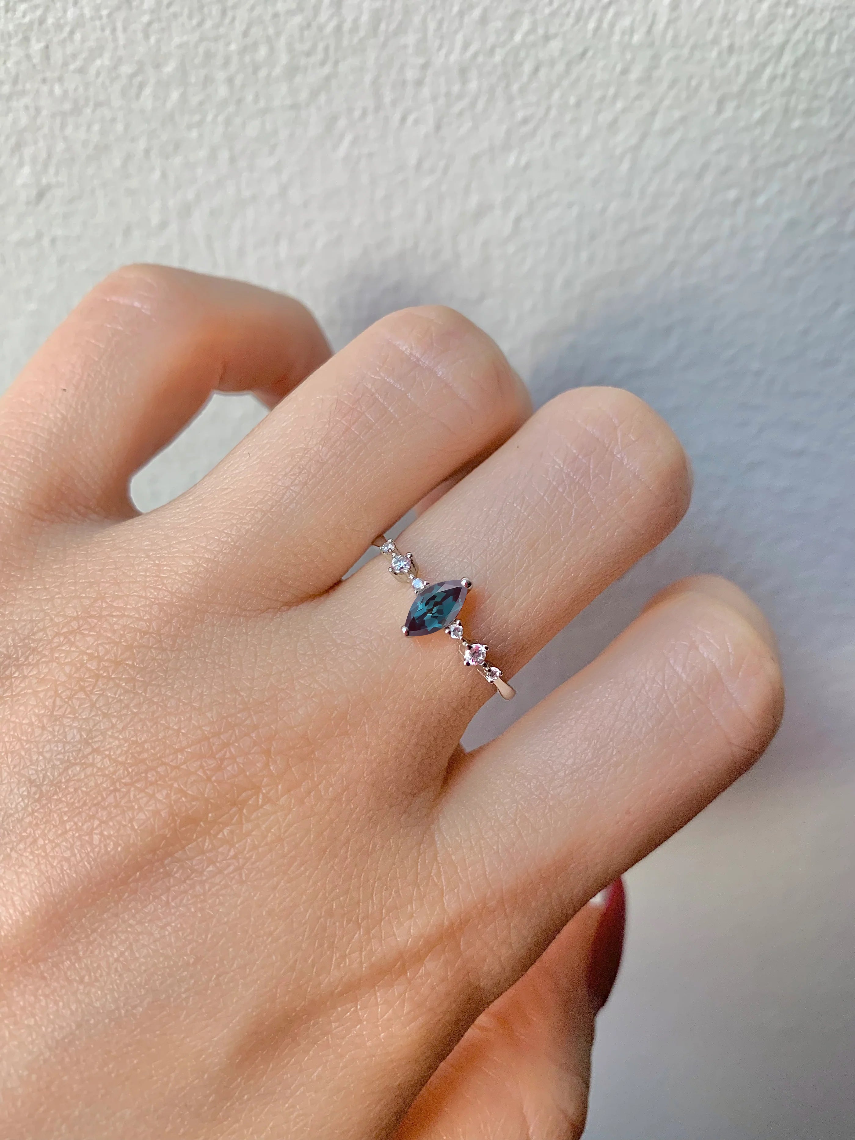 Ava Amethyst Ring Sterling Silver