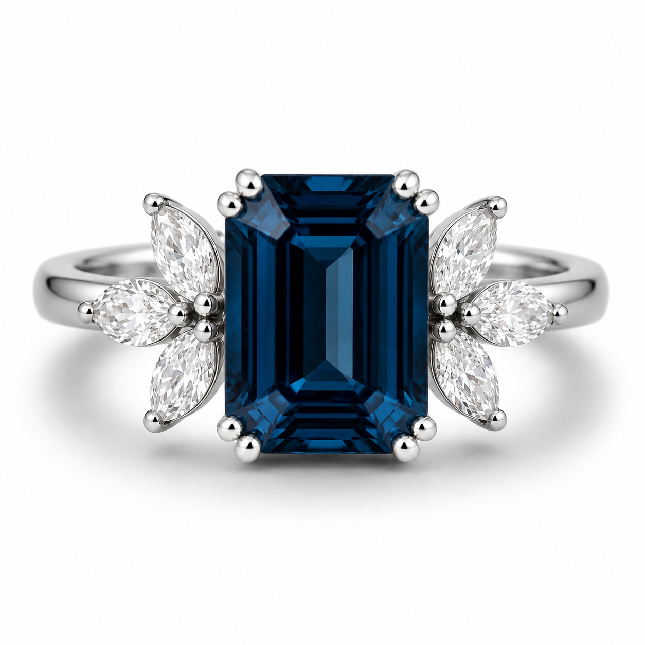 Ivy London Blue Topaz Ring Sterling Silver