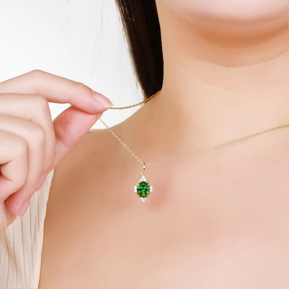 Brya Fire Opal Necklace Gold