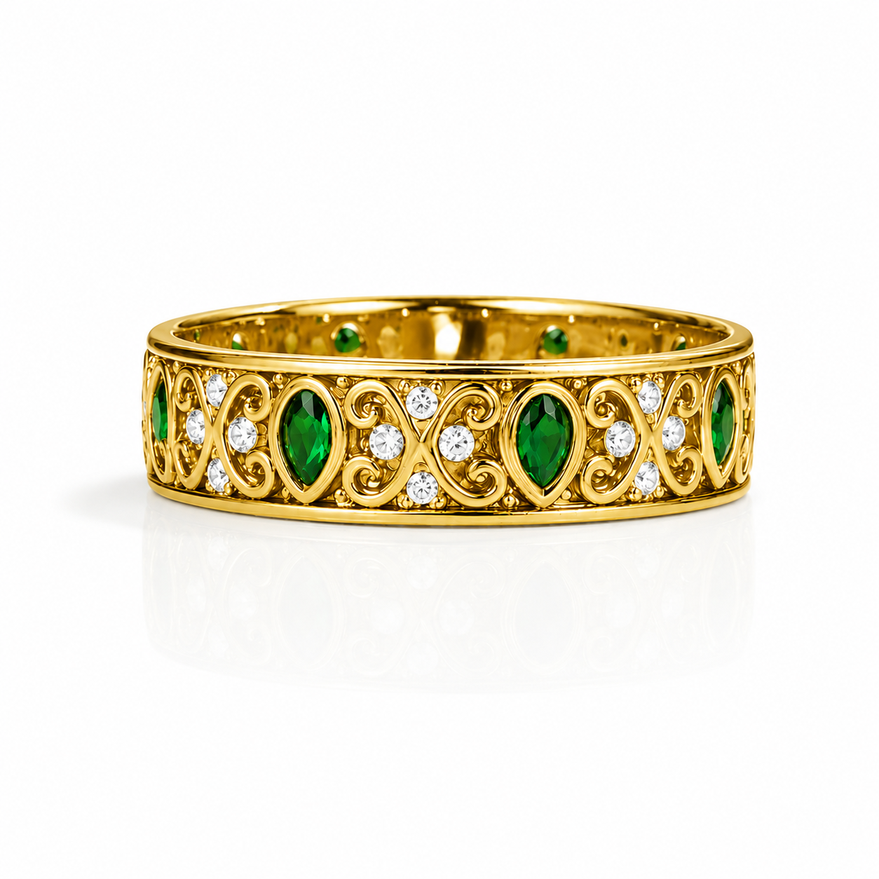 Corgi Emerald Gold Ring