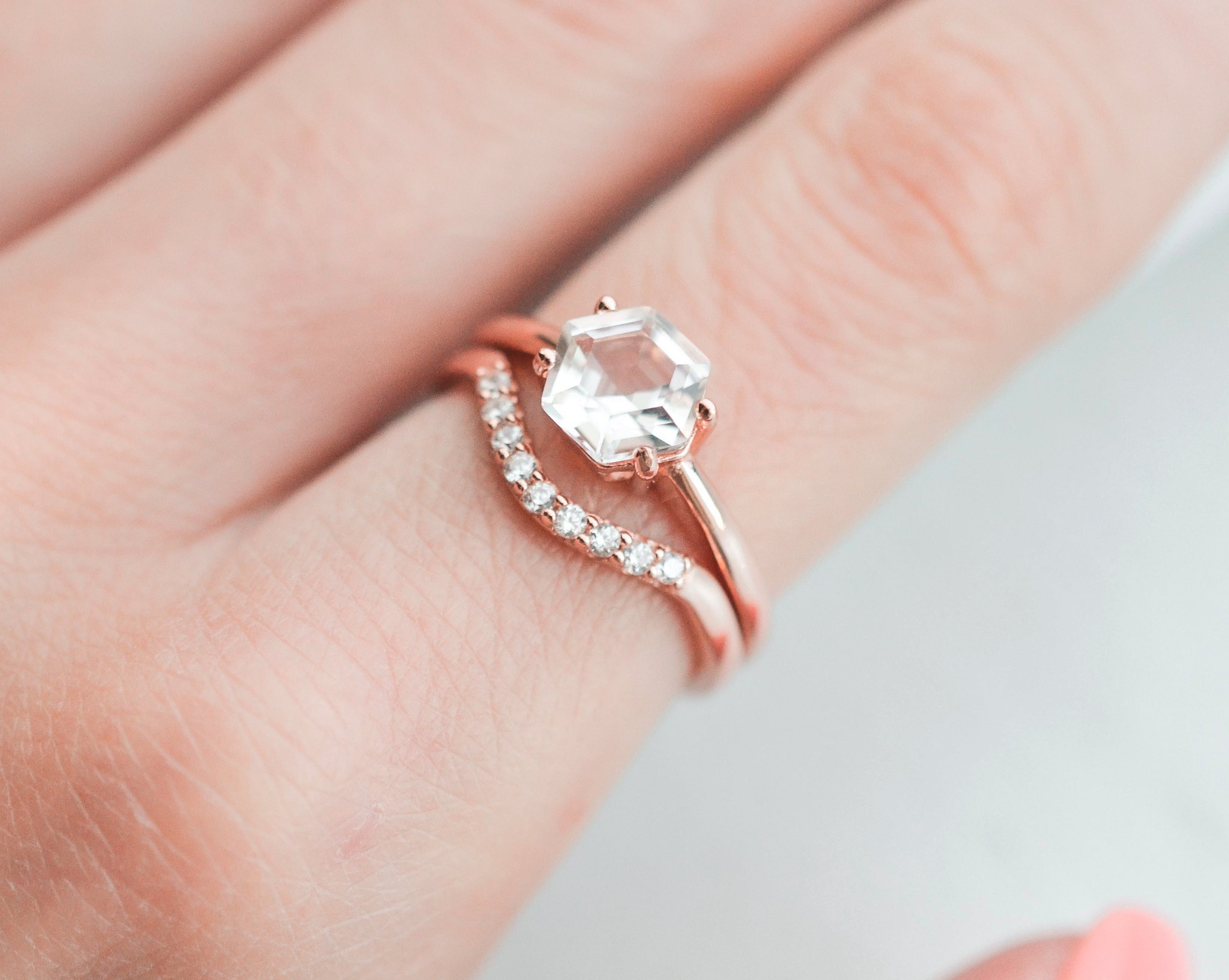 Lee Crystal Ring Set
