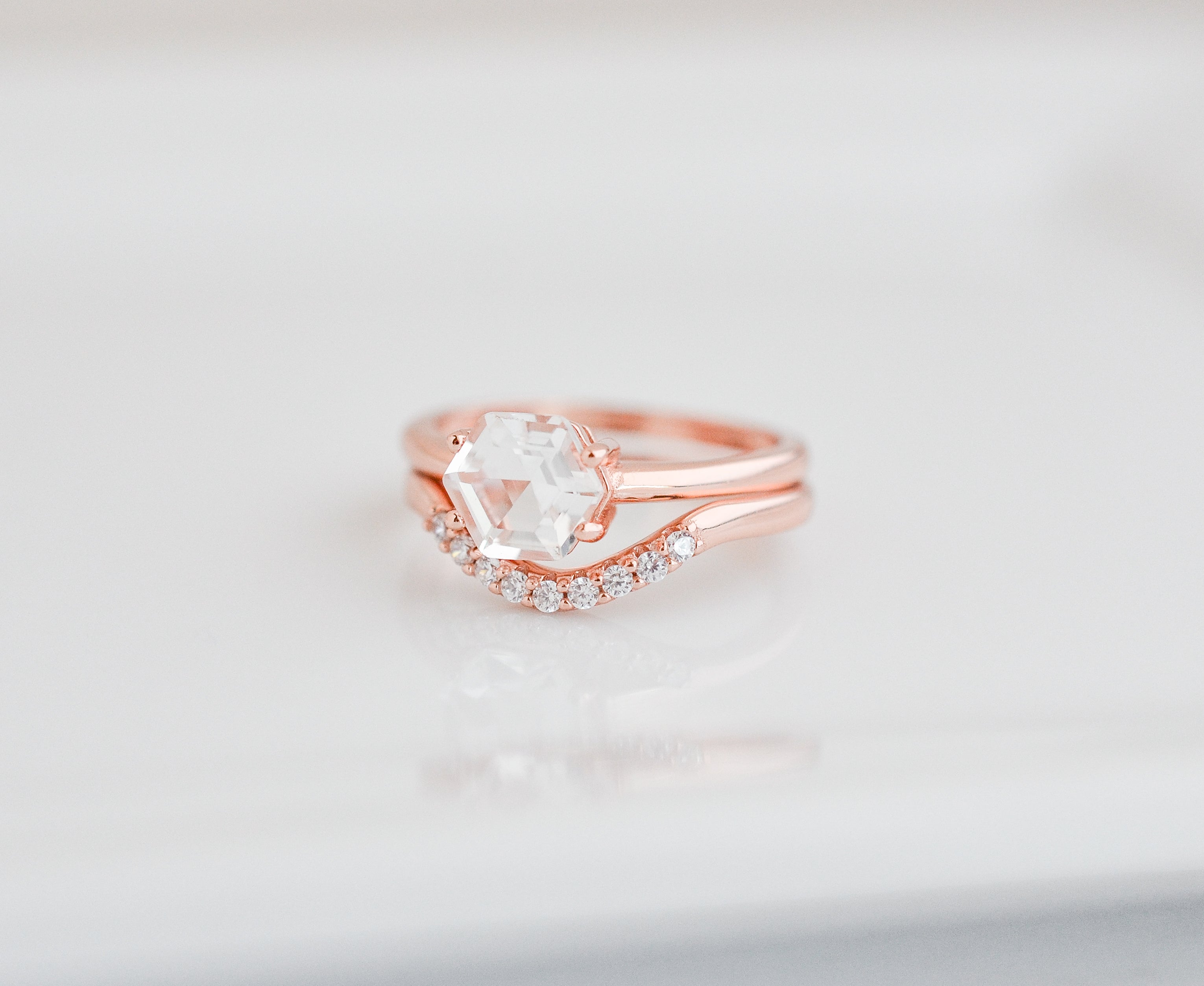 Lee Crystal Ring Set