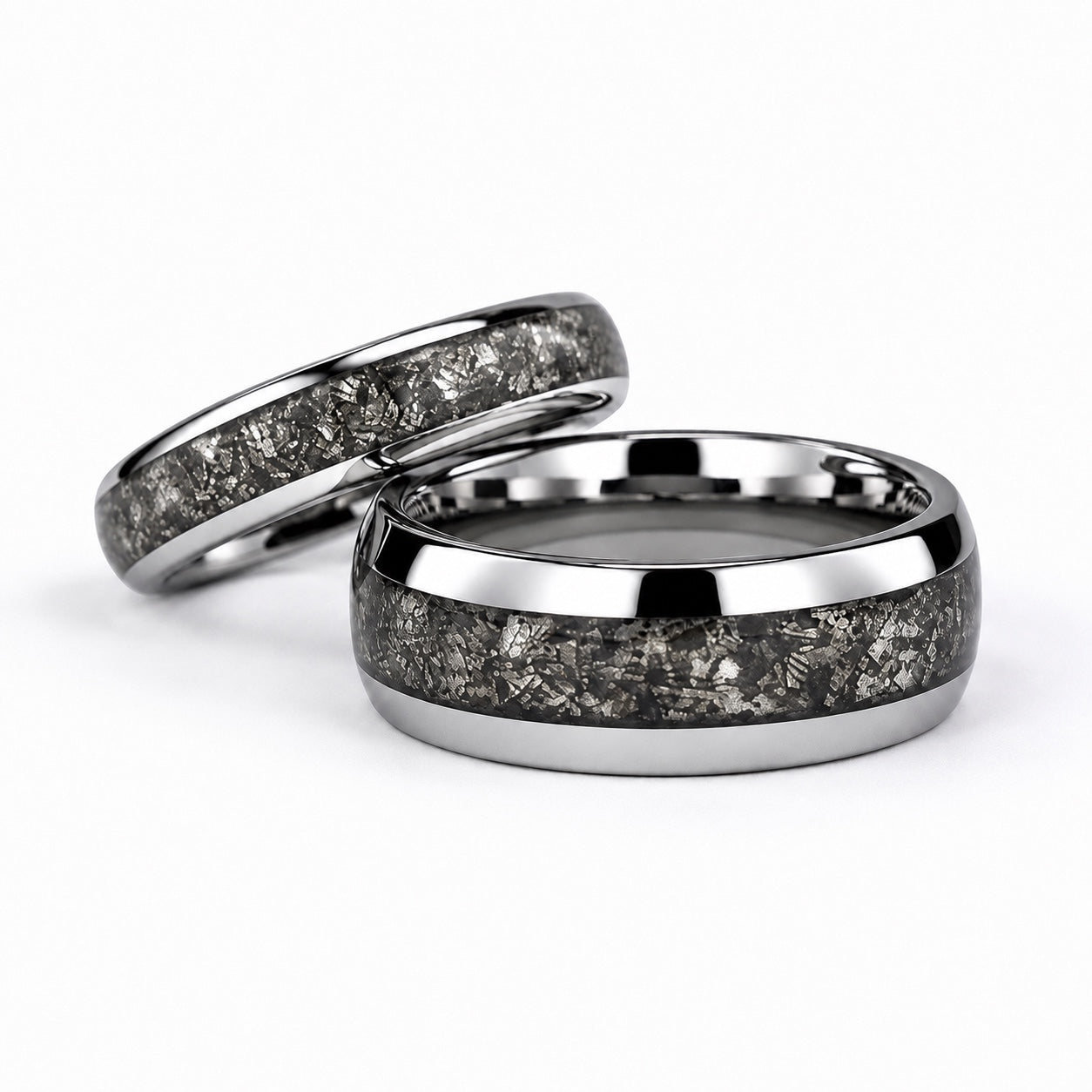 Jonah Men’s Salt and Pepper Diamond Couples Ring Set