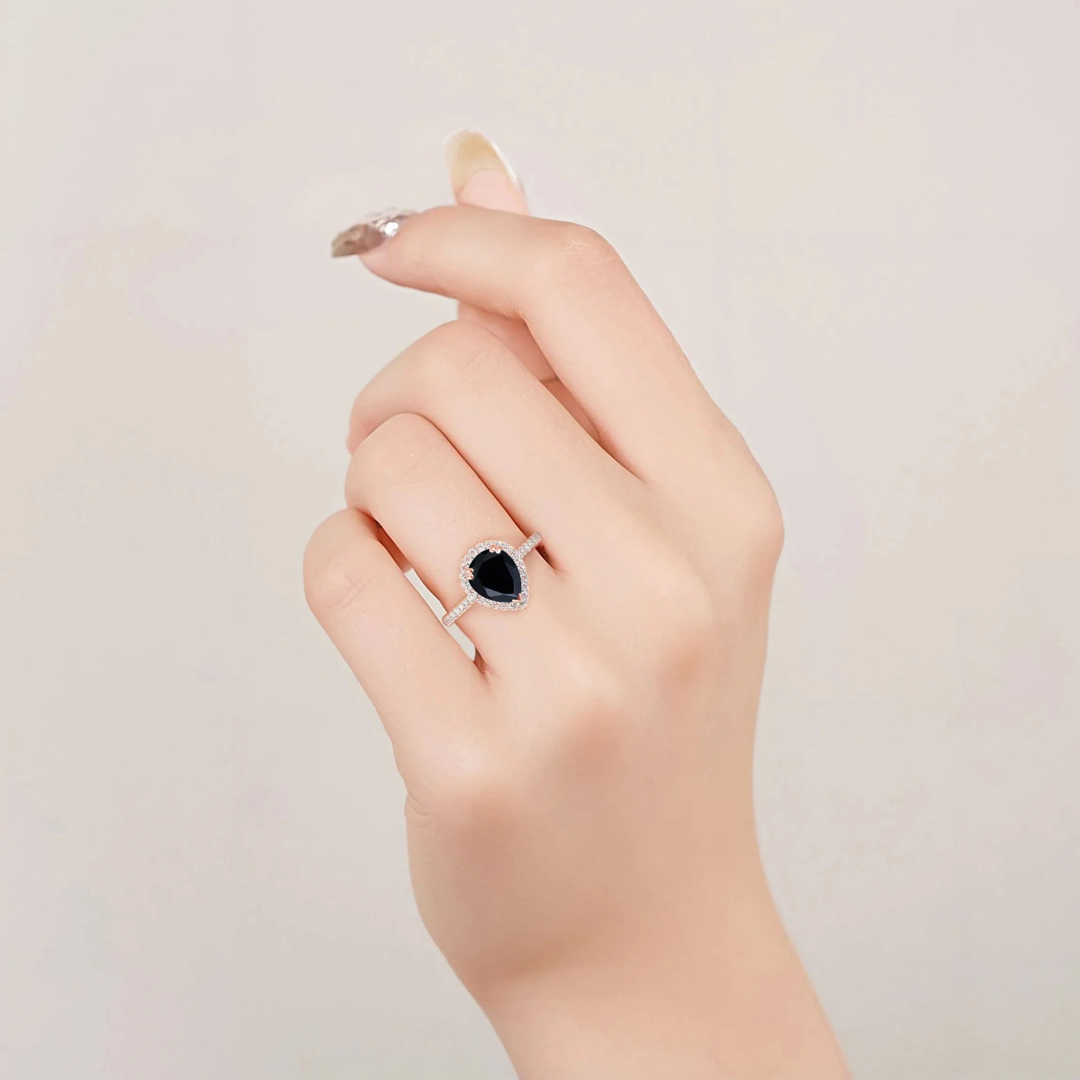 Nia Morganite Ring Rose Gold