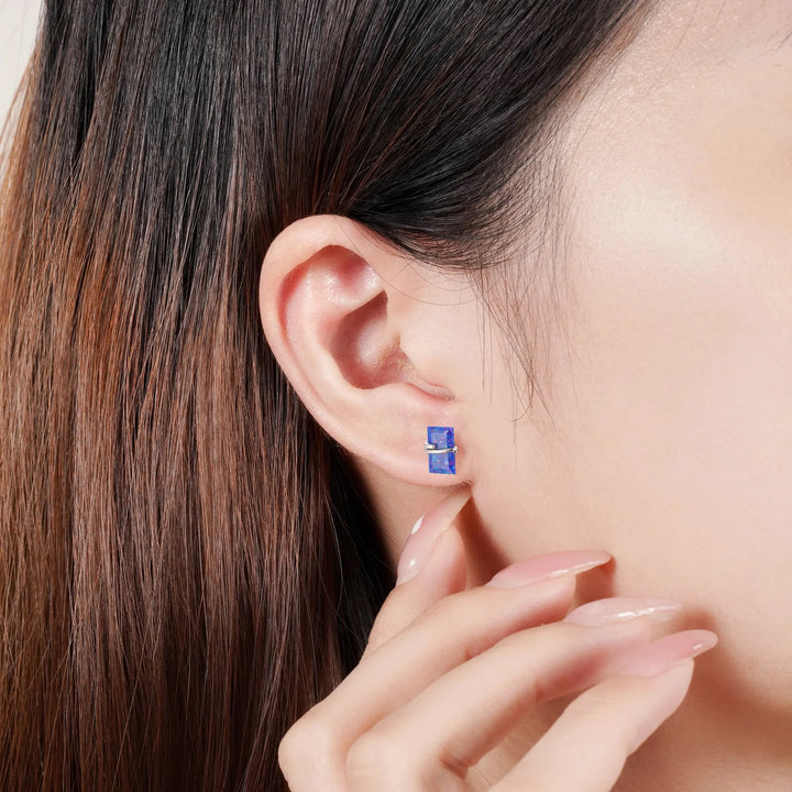 Gabi Royal Blue Opal Earrings