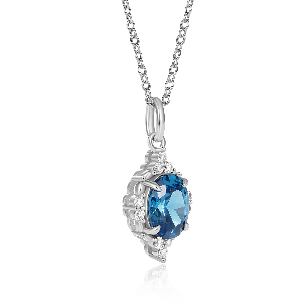 Brya Fire Opal Necklace Rose Gold