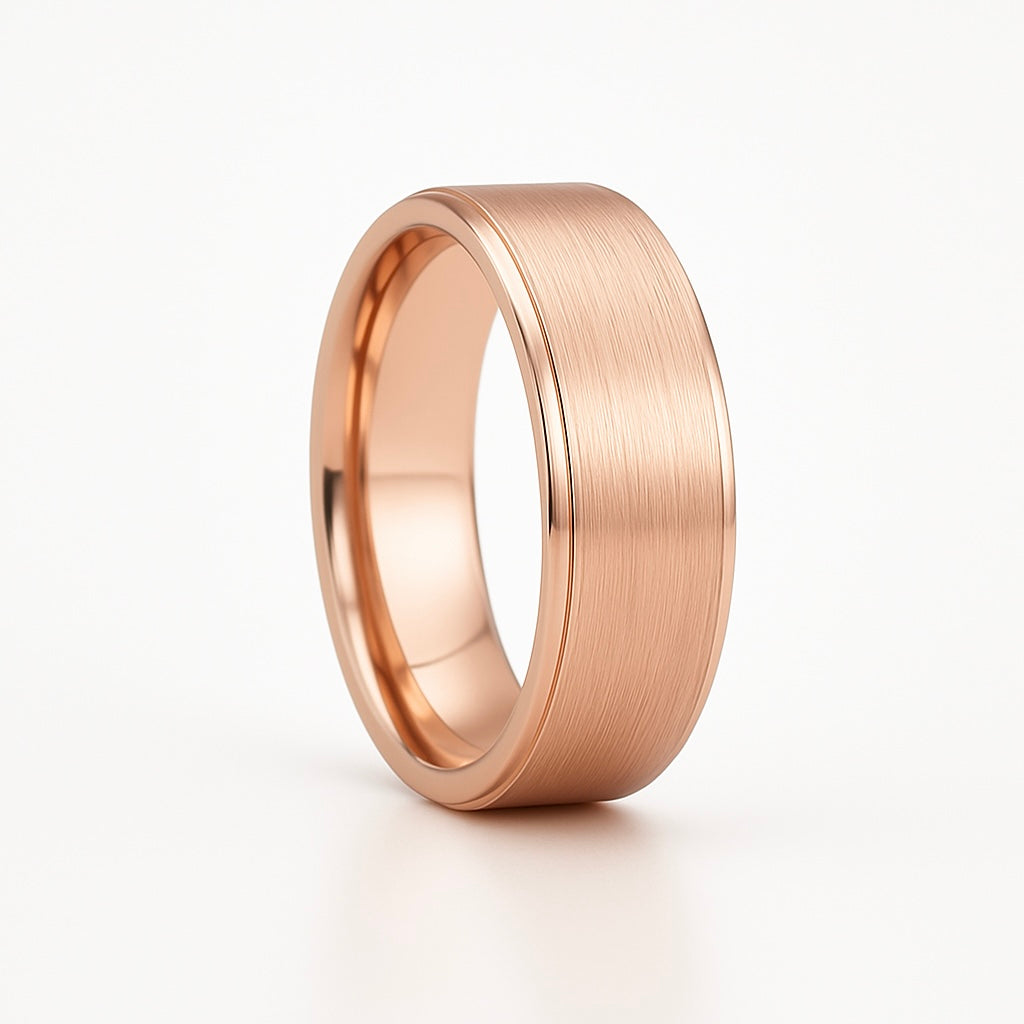 Brian 14K Rose Gold Men's Wedding Ring