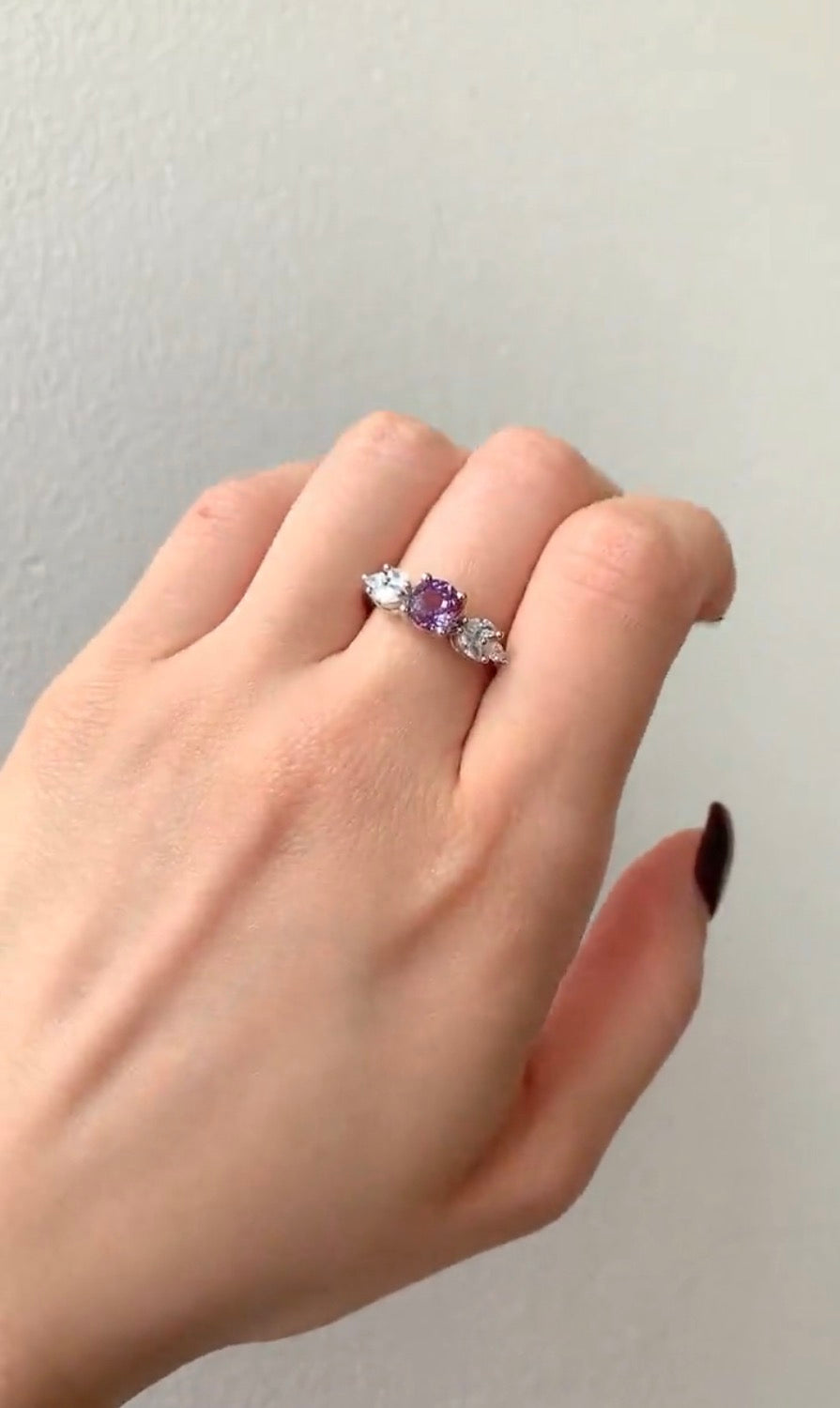 Ada Alexandrite Ring Sterling Silver