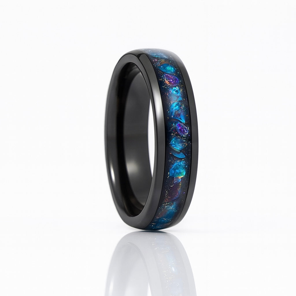 Freya Starry Night Orion Nebula Tungsten Ring