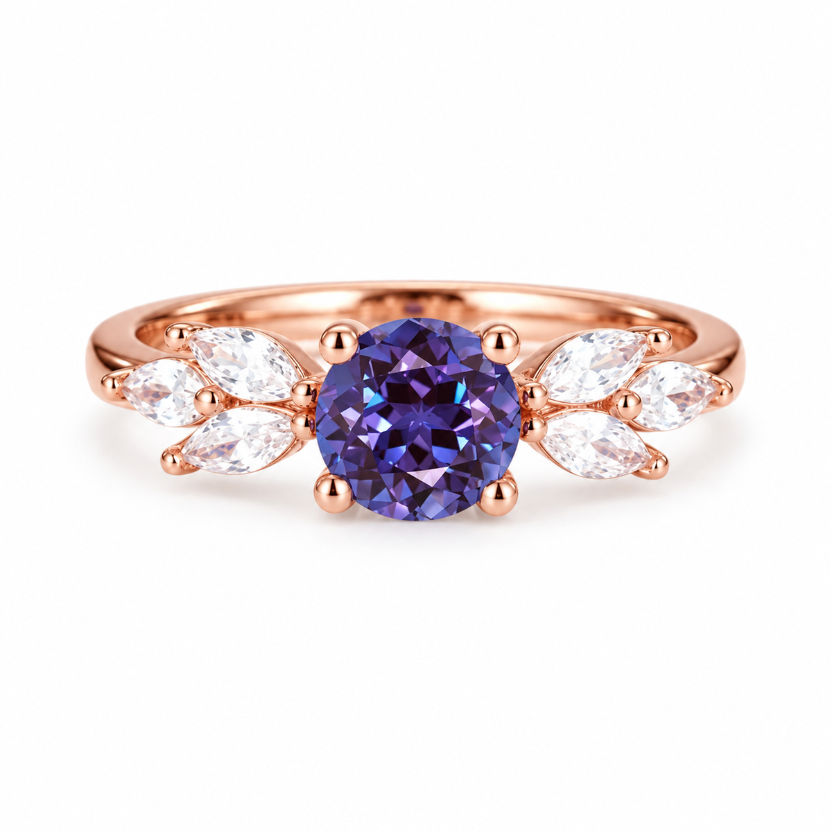 Ada Alexandrite Ring Rose Gold