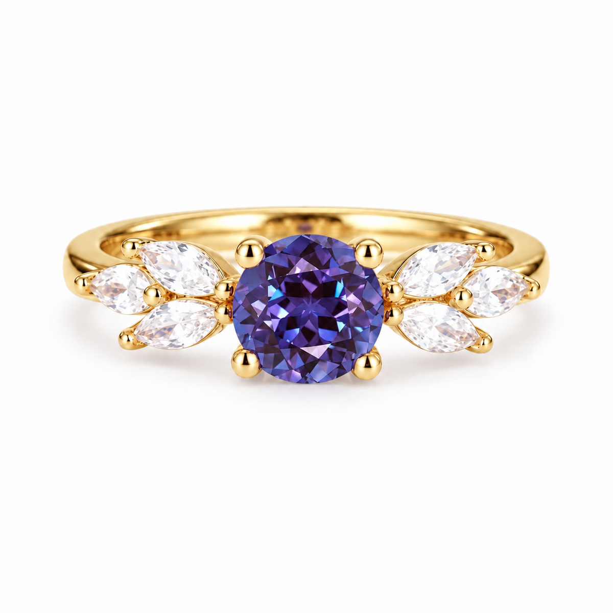Ada Alexandrite Ring Gold