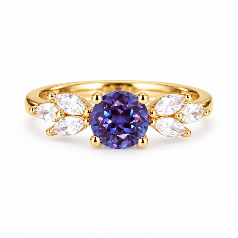 Ada Alexandrite Ring Gold