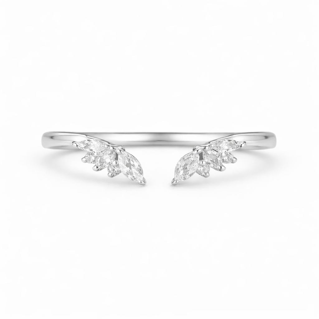 Hye Open Gemstone Stacking Band Sterling Silver