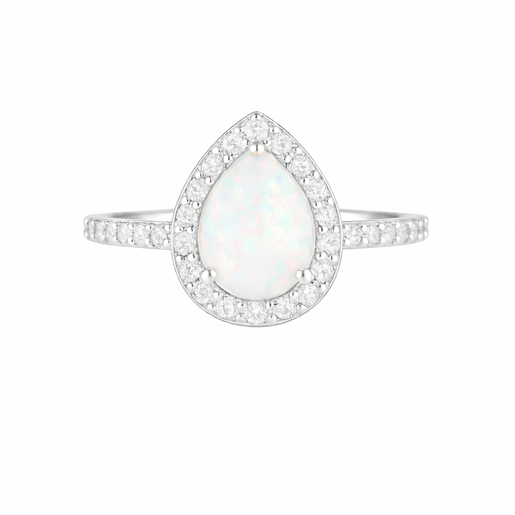 Nia Morganite Ring Sterling Silver