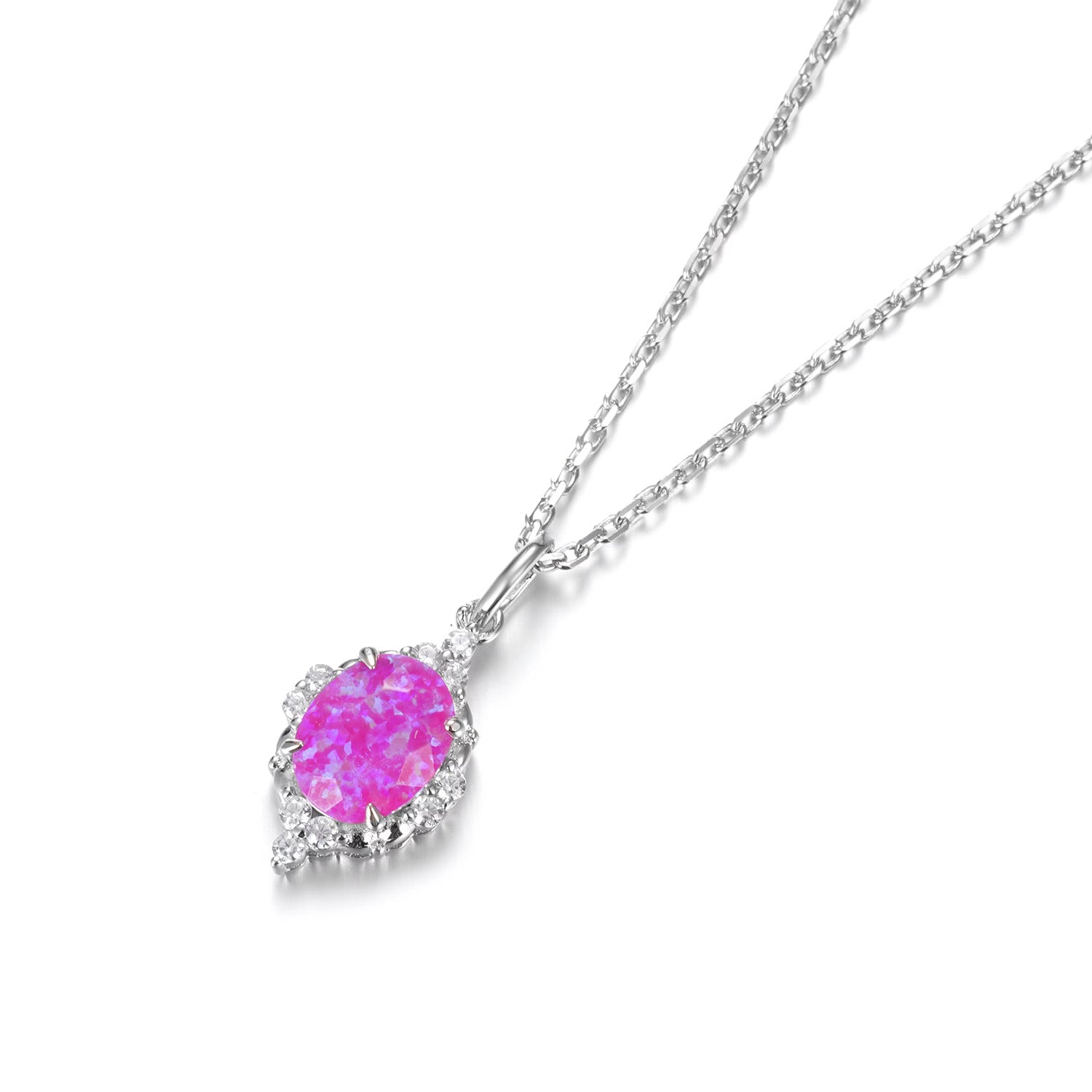 Brya Pink Opal Necklace