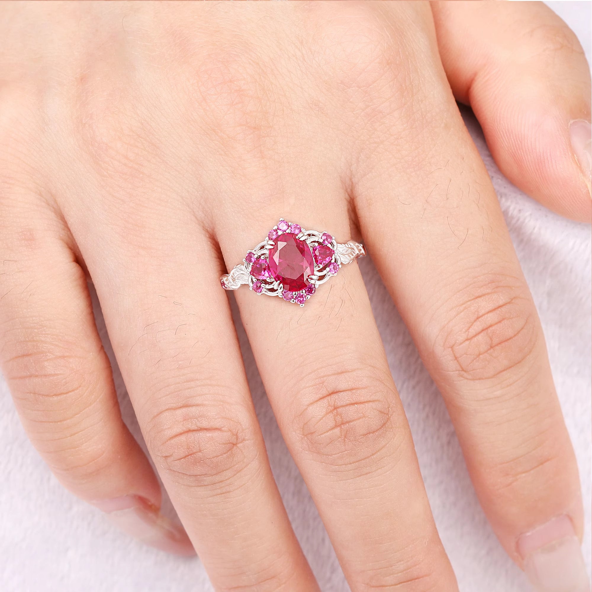 Lilly Pink Sapphire Ring
