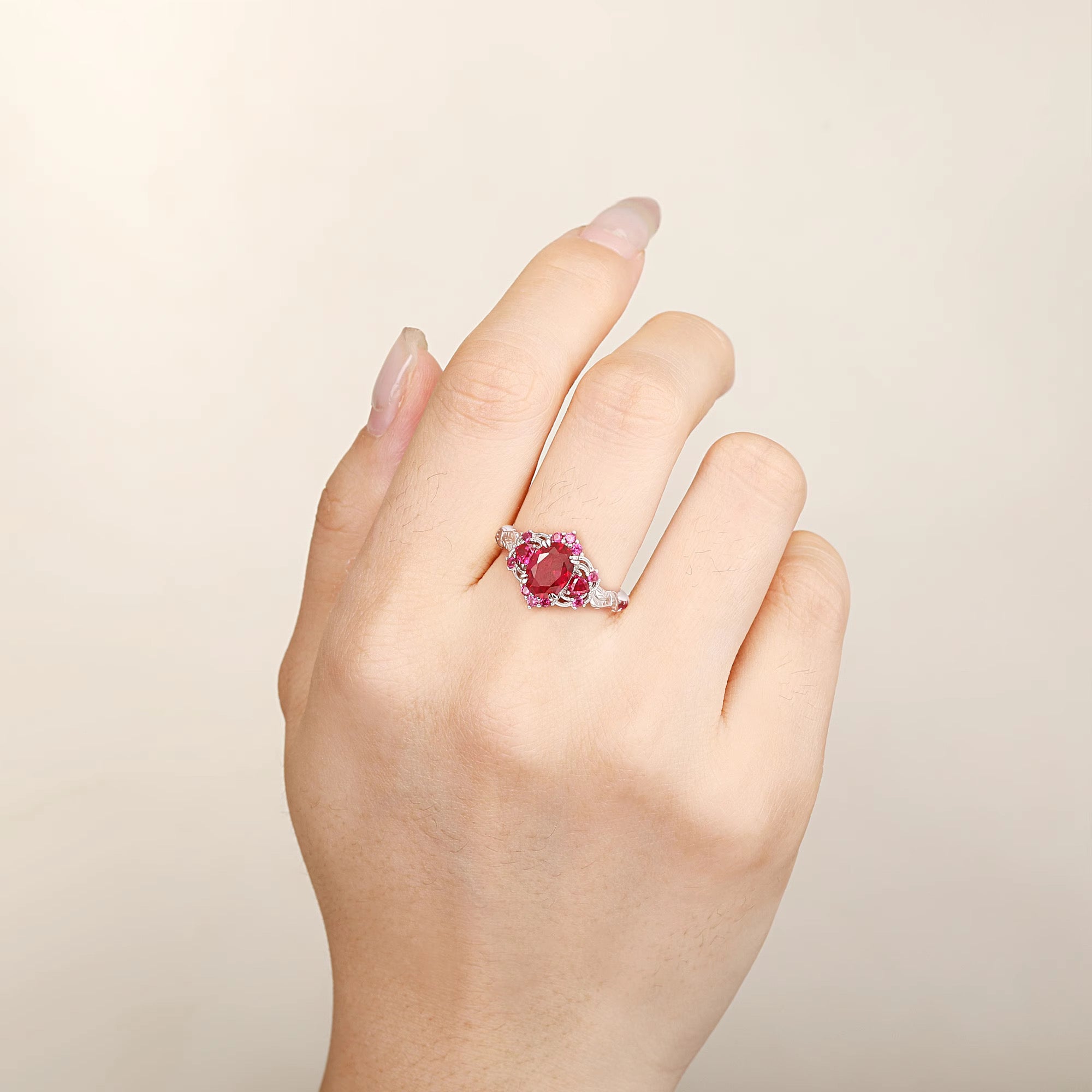 Lilly Pink Sapphire Ring