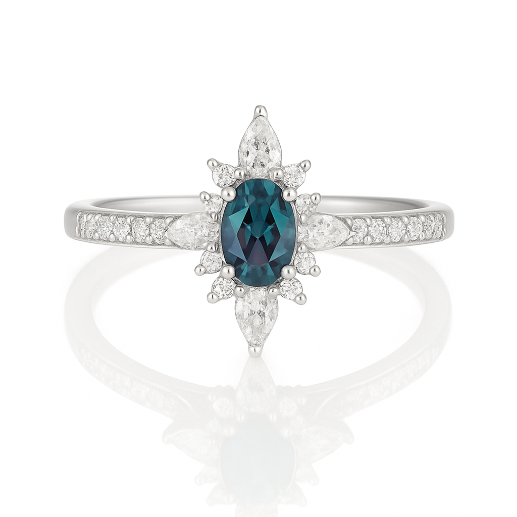 Zoe Alexandrite Ring Sterling Silver