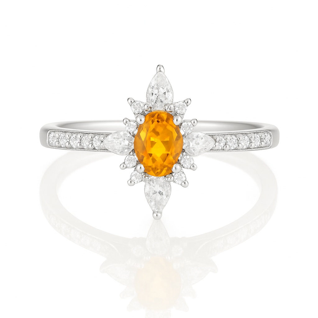 Zoe Citrine Ring