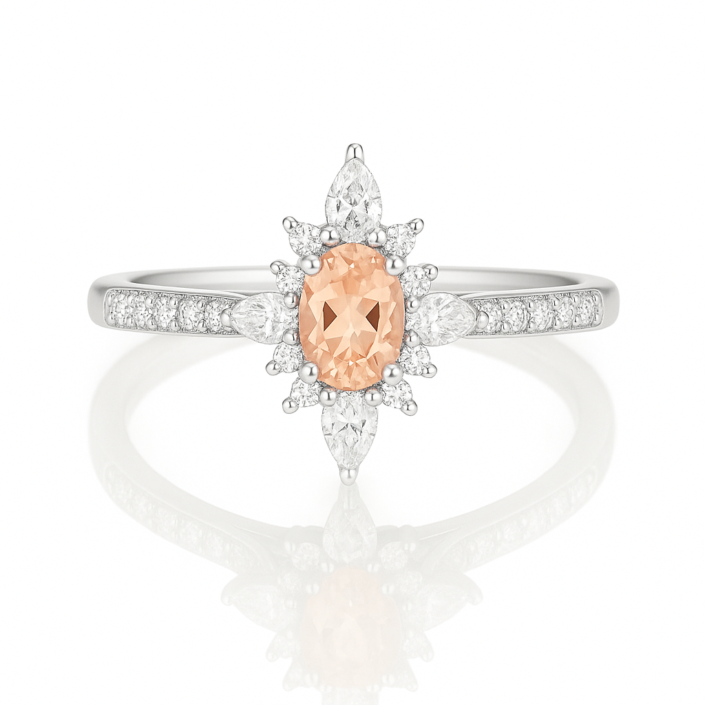 Zoe Morganite Ring