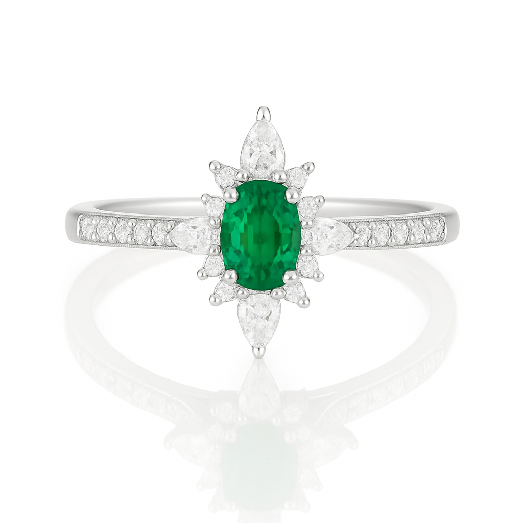 Zoe Emerald Ring
