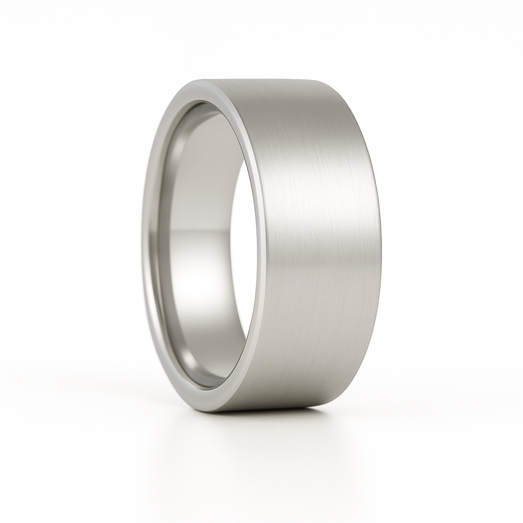 Troy 8mm Tungsten Men's Wedding Band