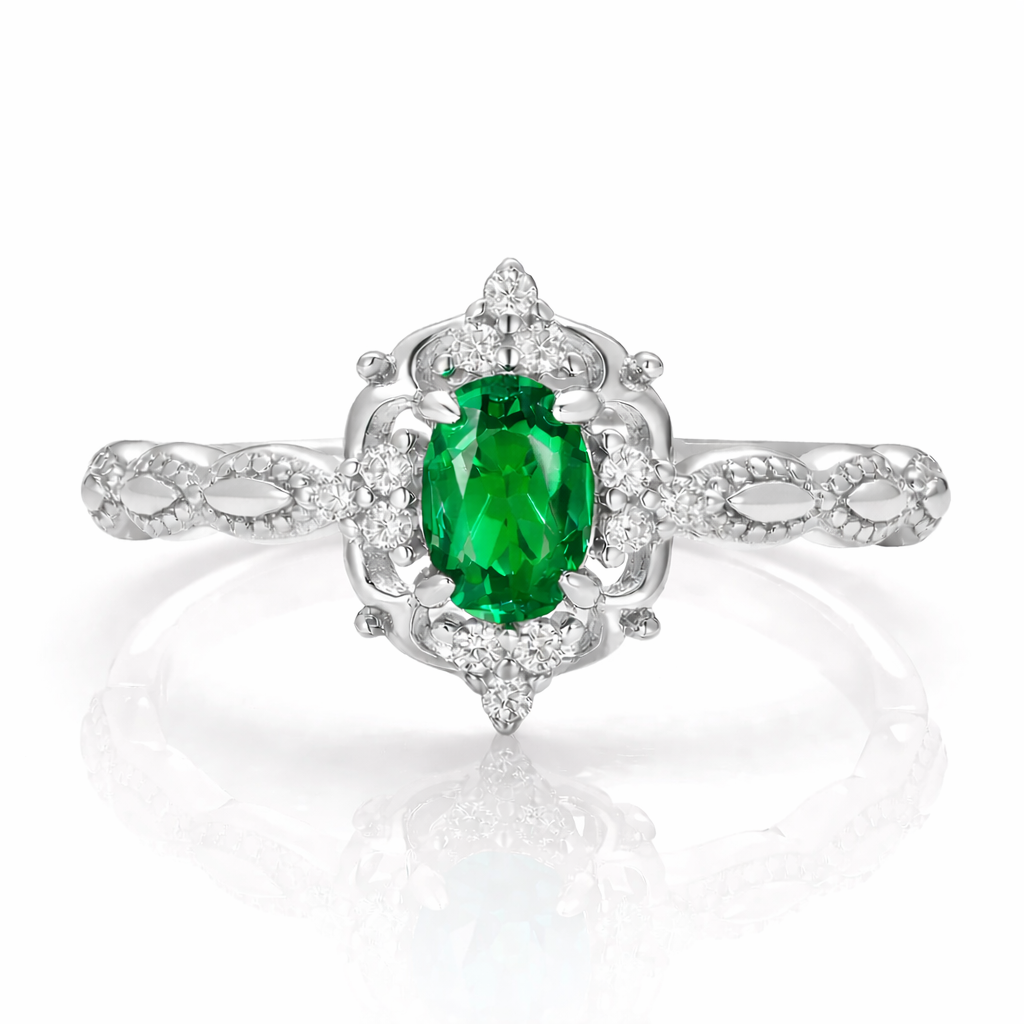 Fia Emerald Ring Gold
