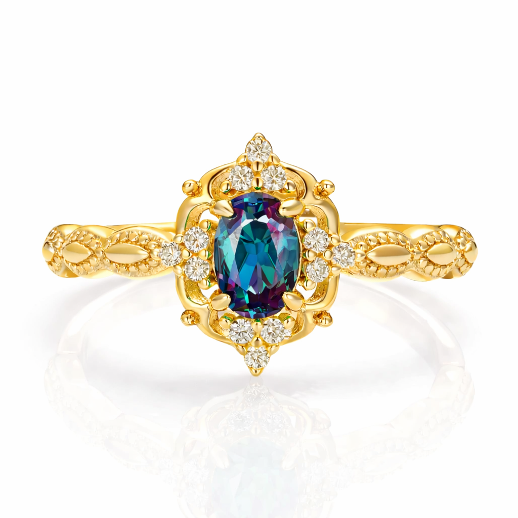 Esi & Fia Alexandrite Ring Set