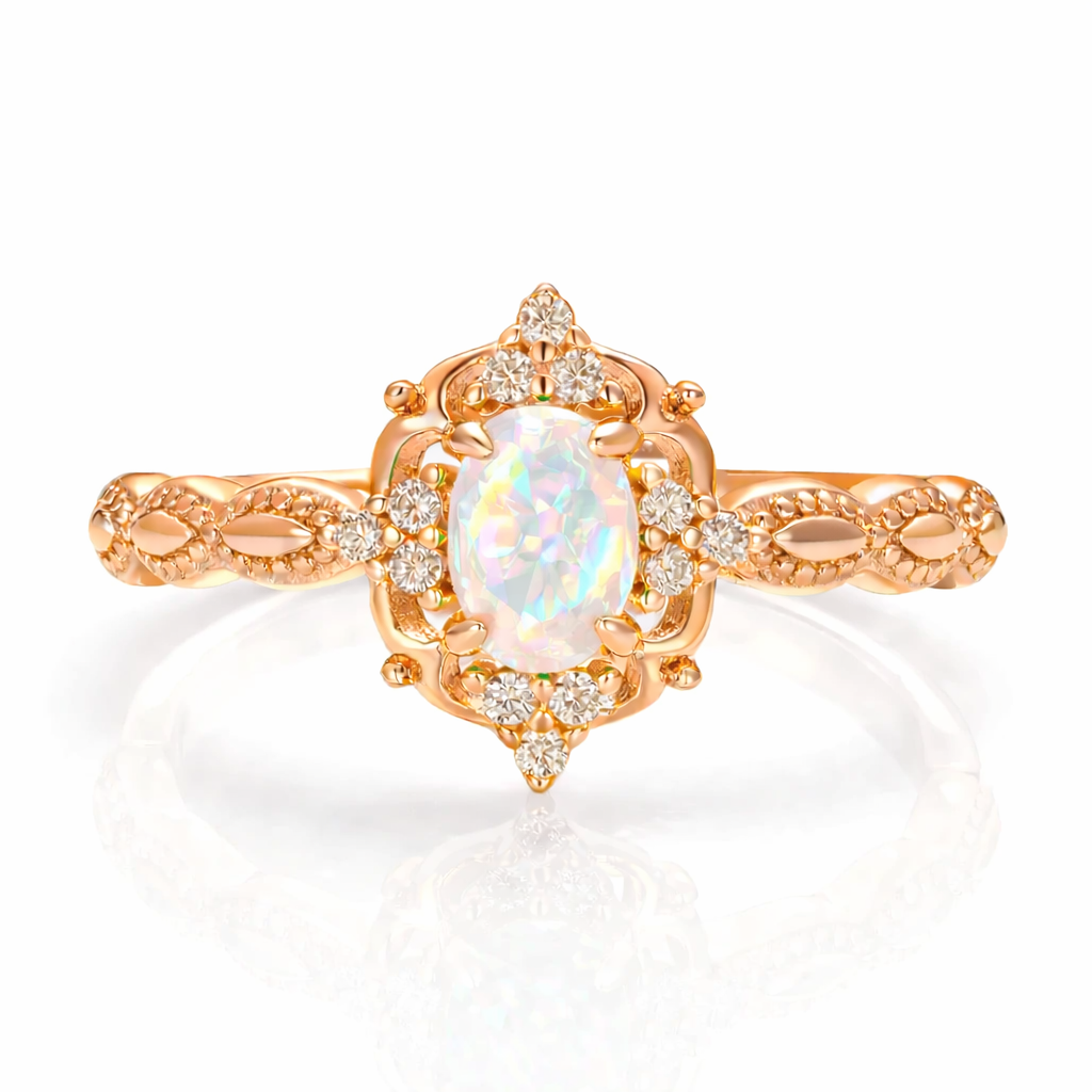 Fia Opal Ring Gold